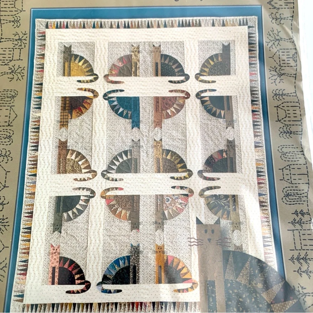 Cat Themed Quilt Patterns Lot of 2